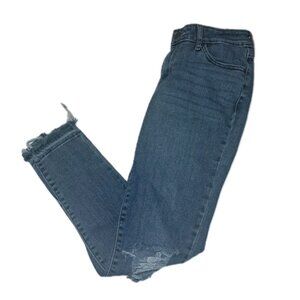 Levi Strauss Women's Blue 711 Skinny 26 Jeans 26x28 Raw Hem